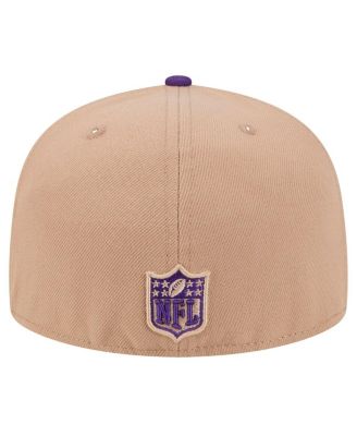 Men's Tan Minnesota Vikings Logo Main 59FIFTY Fitted Hat
