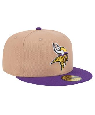 Men's Tan Minnesota Vikings Logo Main 59FIFTY Fitted Hat