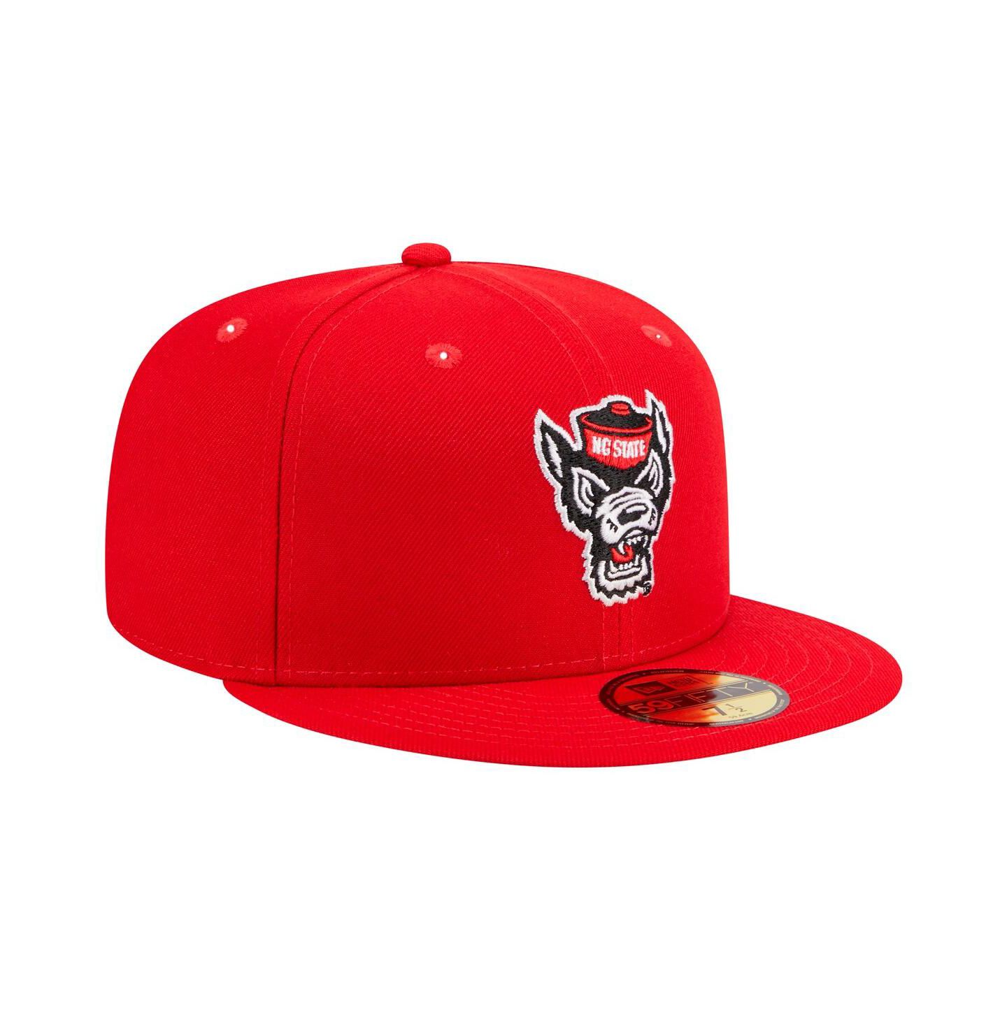 Мужская кепка New Era Red NC State Wolfpack 59FIFTY Fitted Hat — фото 4
