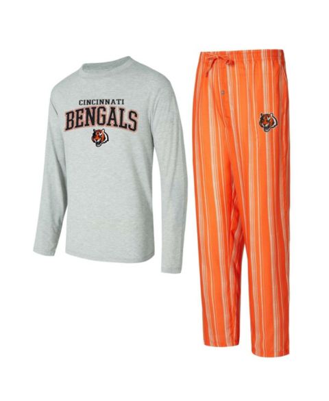 Мужские пижамы Concepts Sport Cincinnati Bengals Petition Long Sleeve T-Shirt Pants Sleep Set