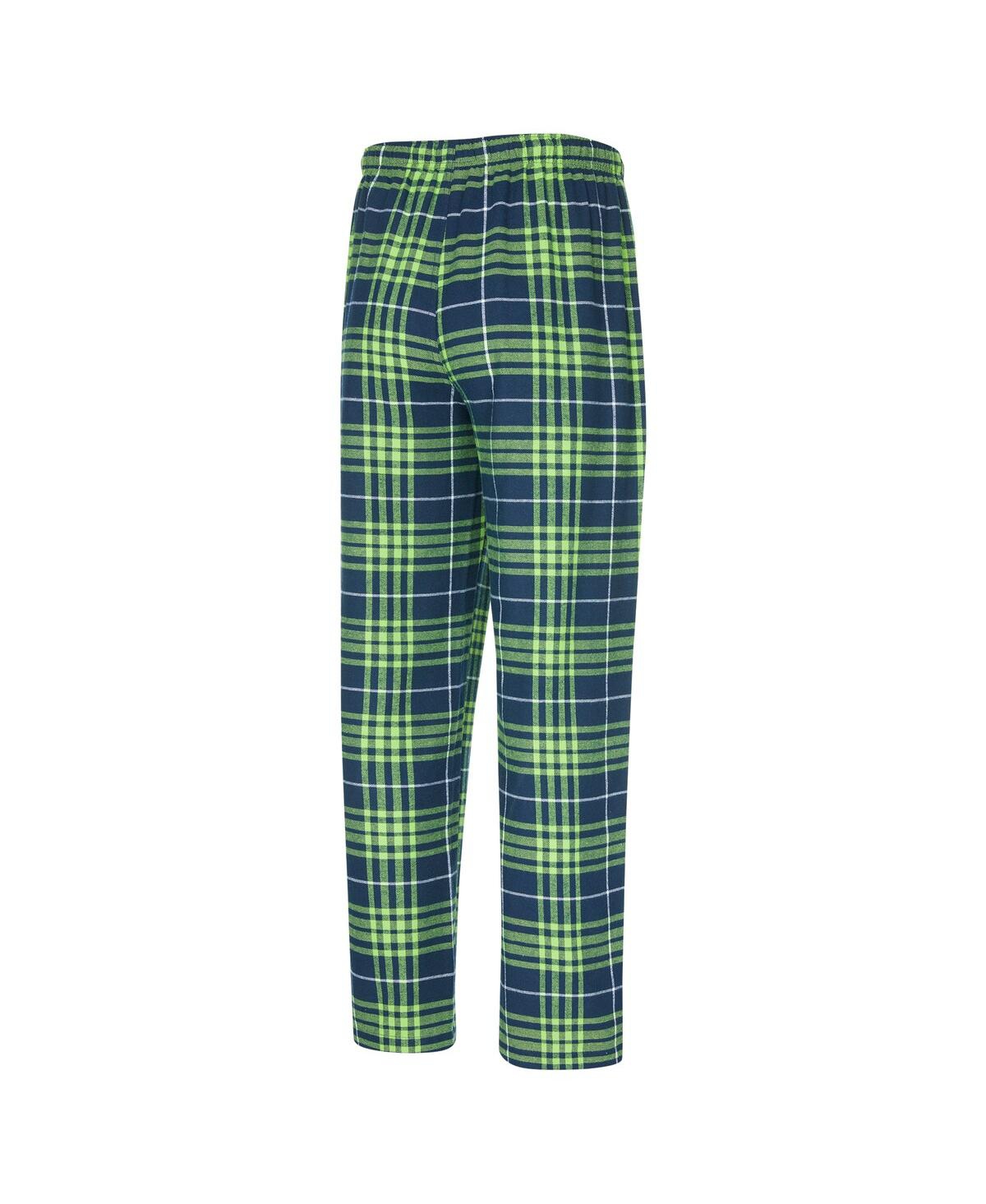 Concepts Sport Men's College Navy/ Seattle Seahawks Vector T-shirt Flannel Pants Sleep Set In College Navy