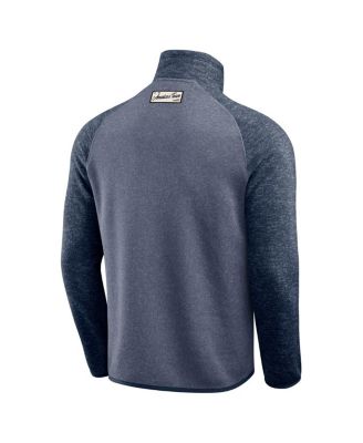 Men's Navy Dallas Cowboys Tonal Quarter-Zip Jacket