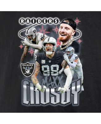 Men's Maxx Crosby Black Las Vegas Raiders Notorious Player Graphic T-Shirt