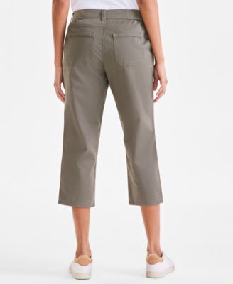 Women's Mid-Rise Comfort Waist Capri Pants