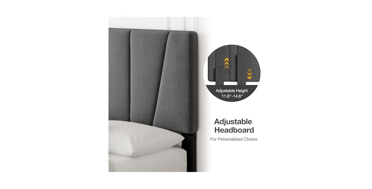 Size Bed Frame with Adjustable