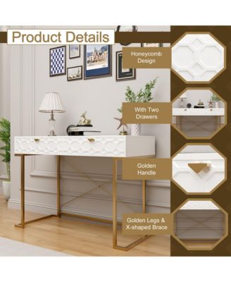 Functional Writing Desk with Ample Storage and Modern Design