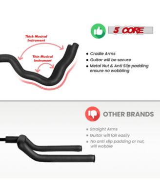 Guitar Stand Floor Foldingholder Soporte Para Guitarra for Acoustic Electric Bass GSH HD BLK