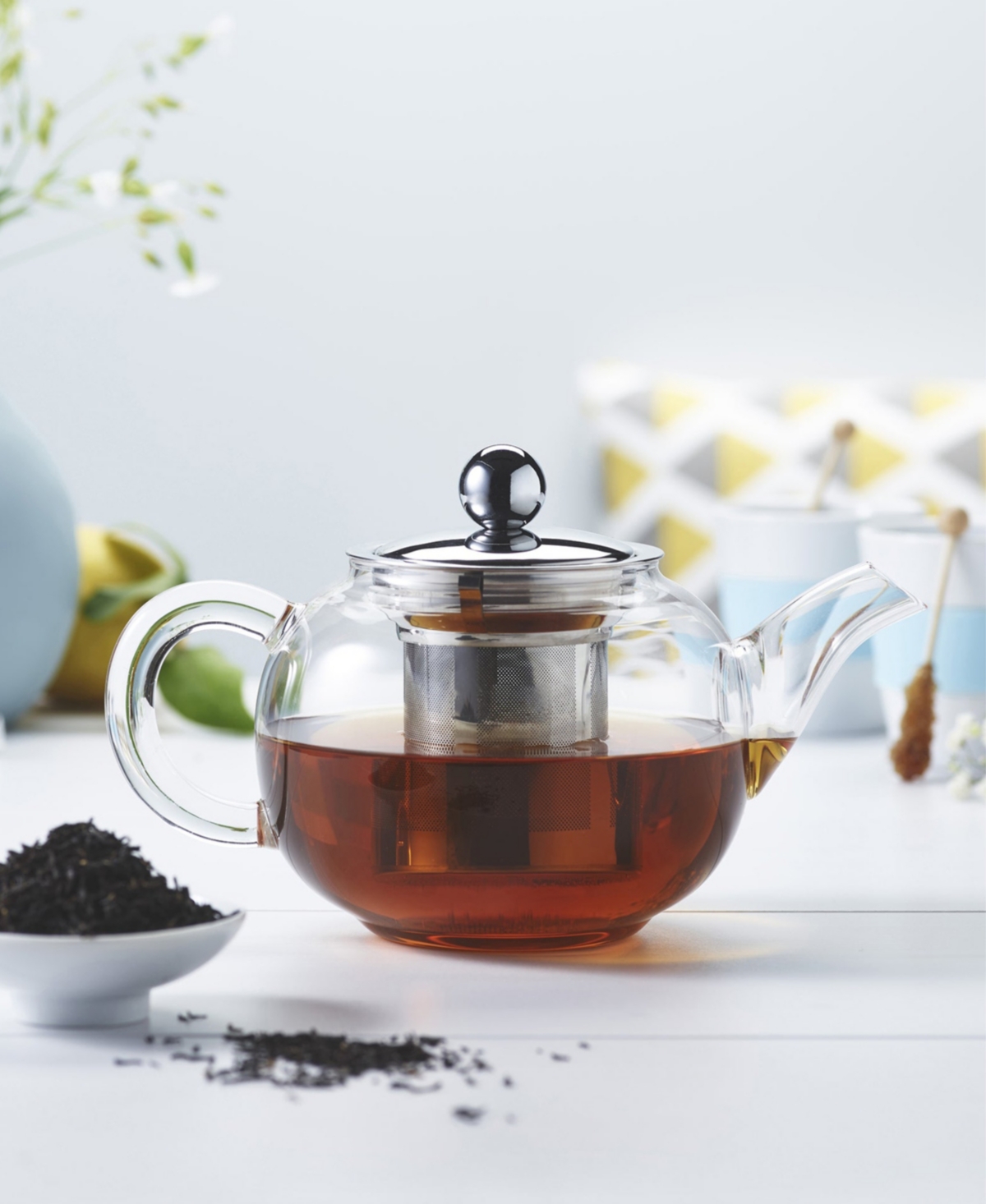 Cristel 41 Oz. Sakura Teapot In Glass