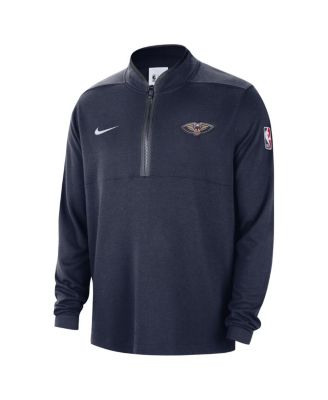 Men's Navy New Orleans Pelicans 2024/25 Courtside Performance Half-Zip Top