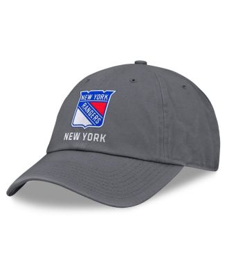 Fanatics - Men's Charcoal New York Rangers Washed Adjustable Hat