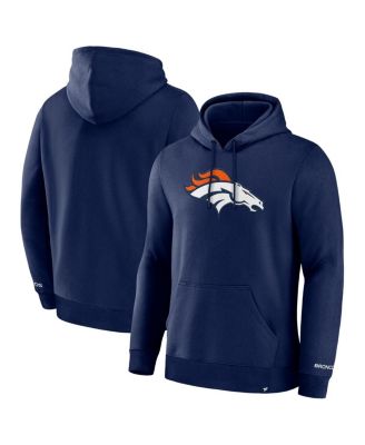 Fanatics - Men's Navy Denver Broncos Legacy Fleece Pullover Hoodie