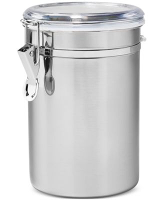 Stainless Steel Clamp-Lid Canisters, Set of 2, Exclusively at Macy's