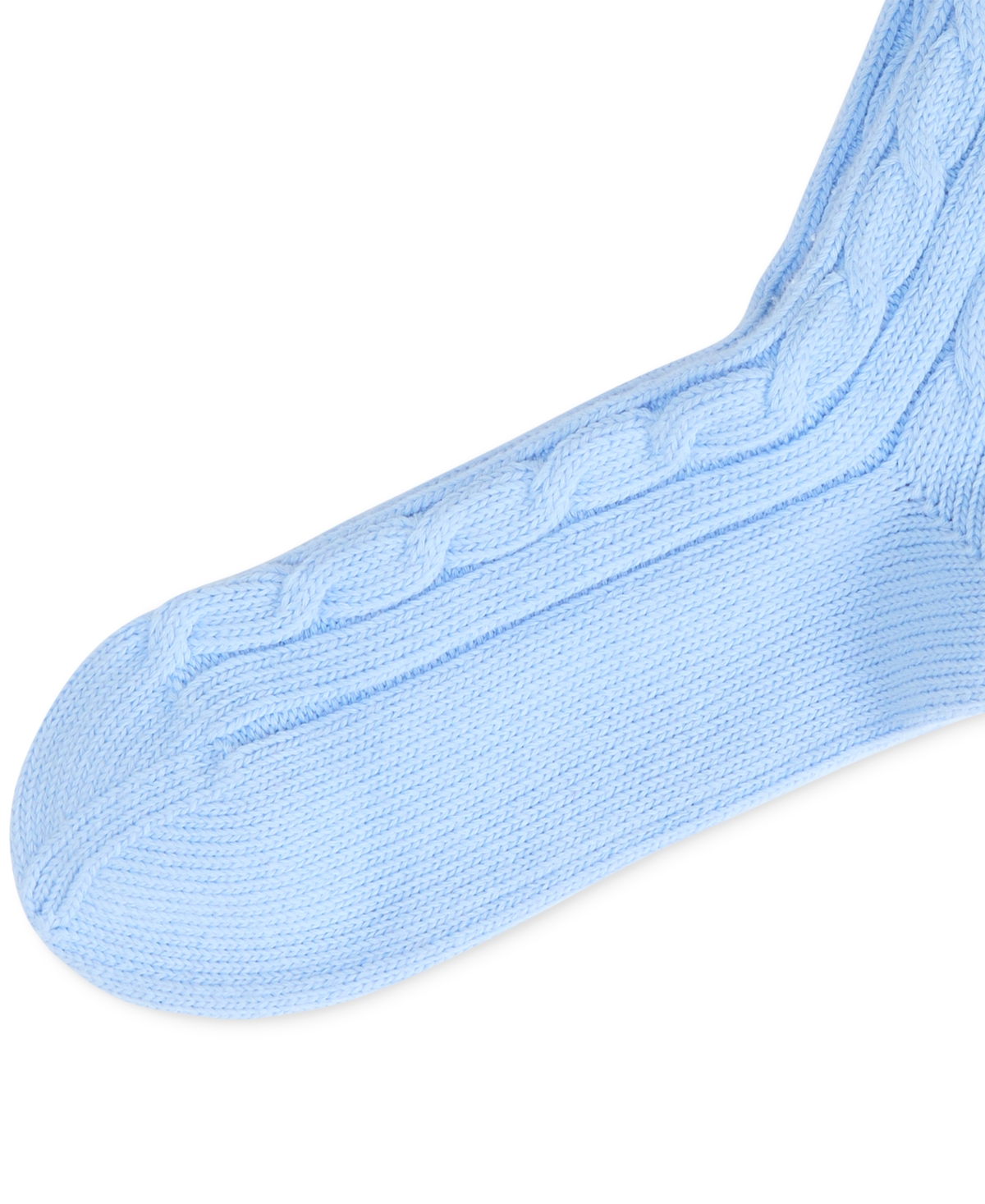 Macy's Women's Cable-knit Socks In Blue