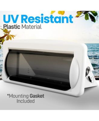 Marine Stereo Radio Shield Cover, White