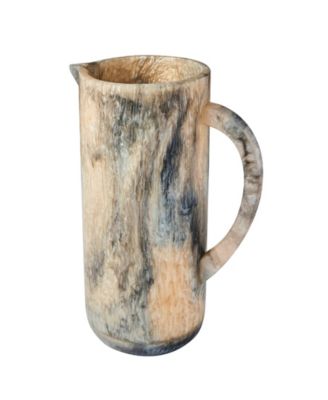 Lucente Resin Matte Limestone Beverage Pitcher