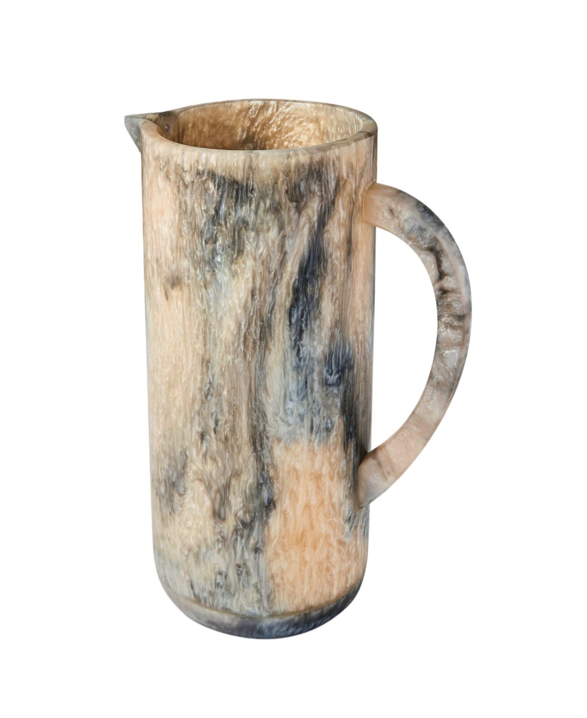 Godinger Lucente Resin Matte Limestone Beverage Pitcher In Gray