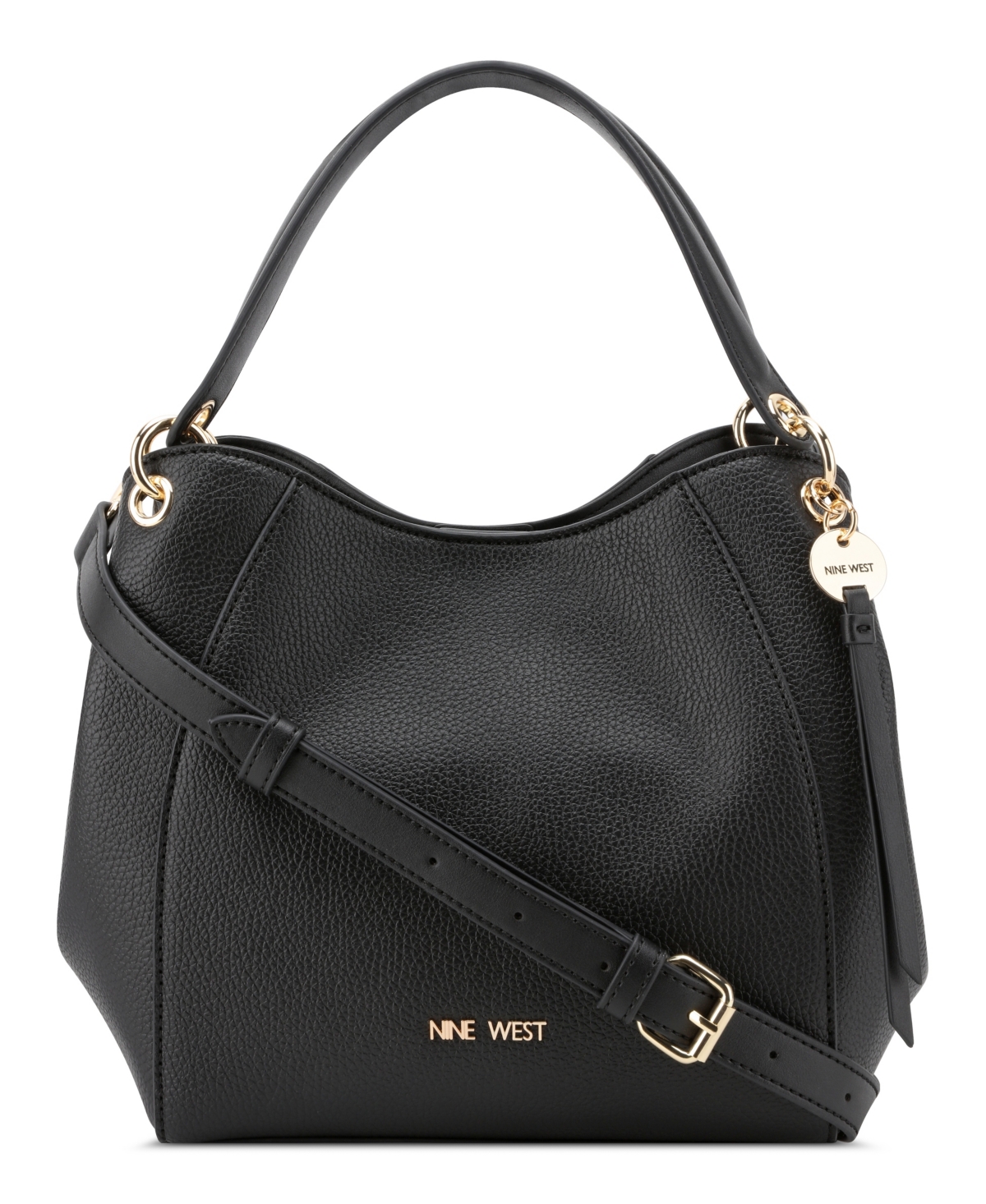 Shop Nine West Meara Top Handle Crossbody Bag In Black