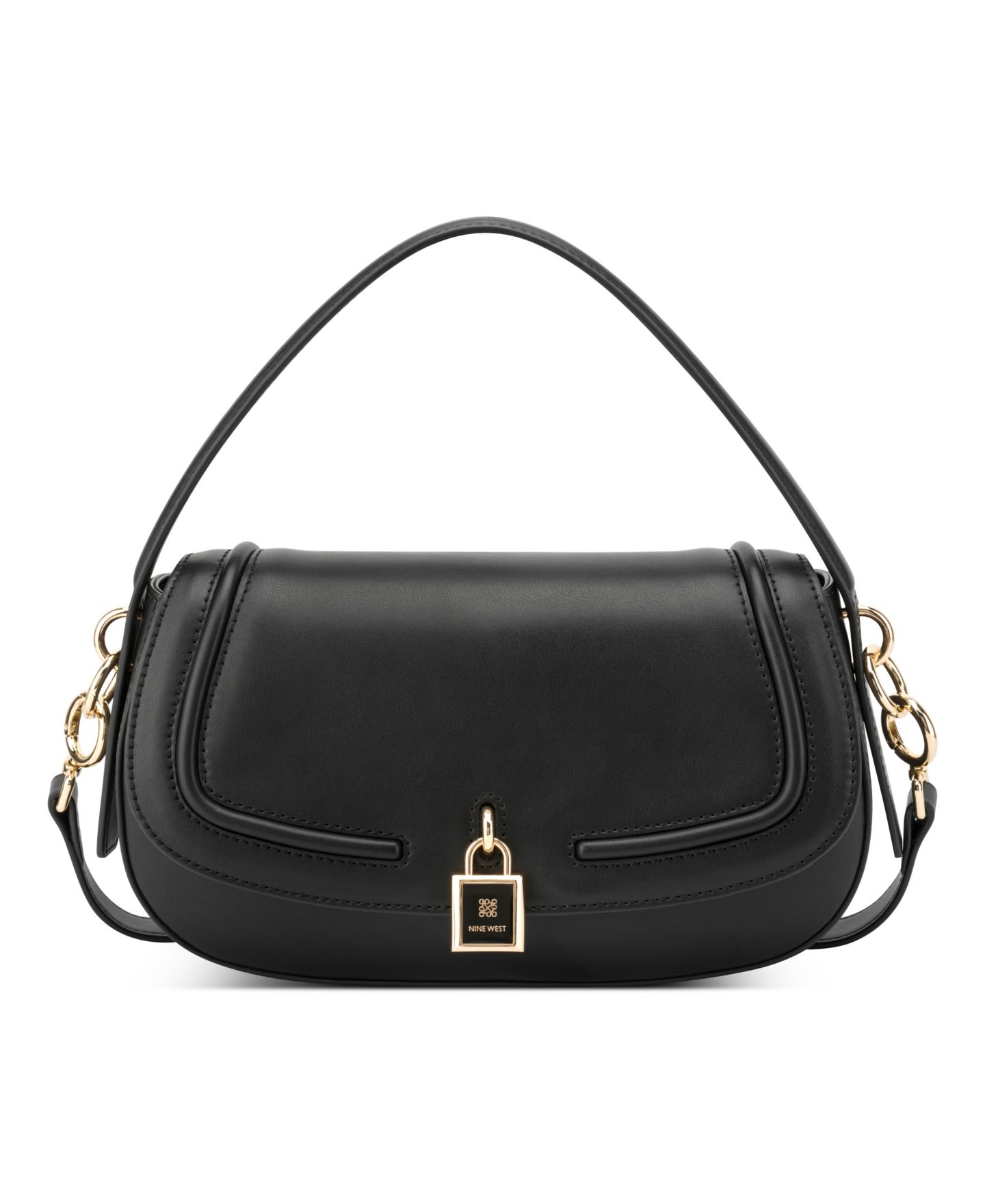 Женская сумка Nine West Tenely Small Flap Crossbody, цвет: Чёрный — фото 1