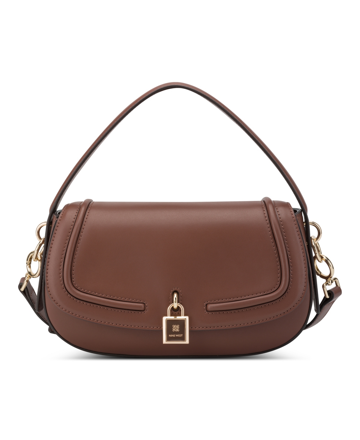 Tenely Small Flap Crossbody Bag - Mahogany