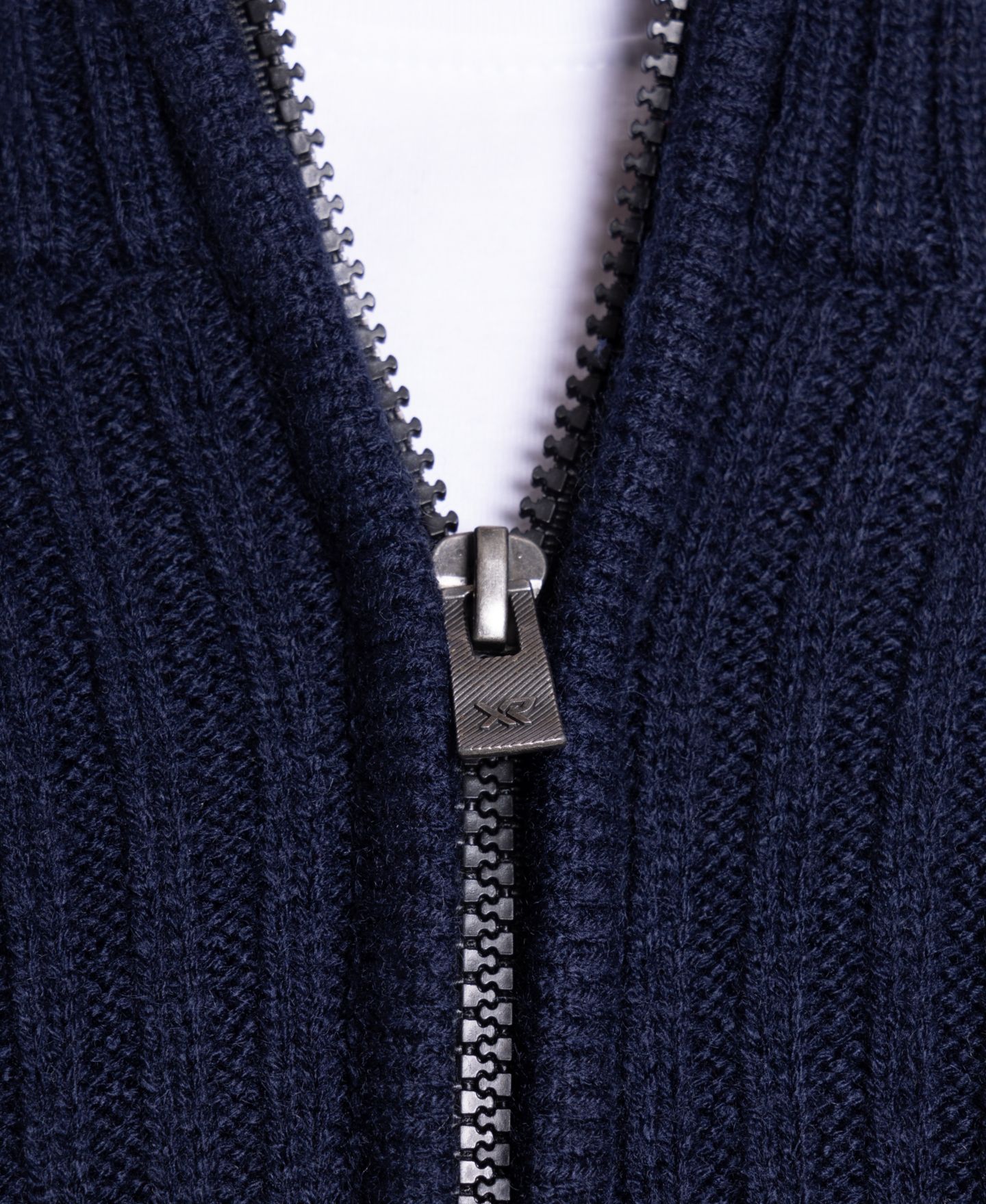 Мужской свитер X-Ray Ribbed Mock Neck Quarter-Zip, цвет: Тёмно-синий — фото 8