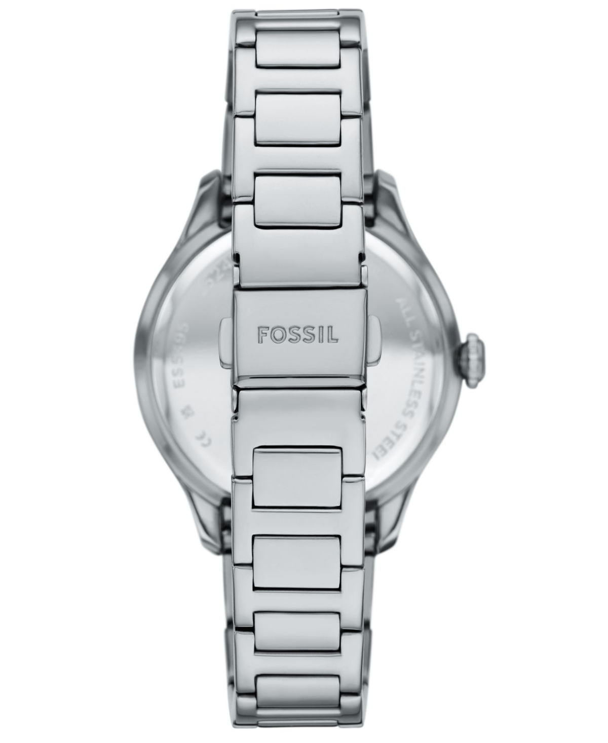 Fossil Women's Gilmore Three-hand Date Two-tone Stainless-steel Watch, 38mm In Silver-tone