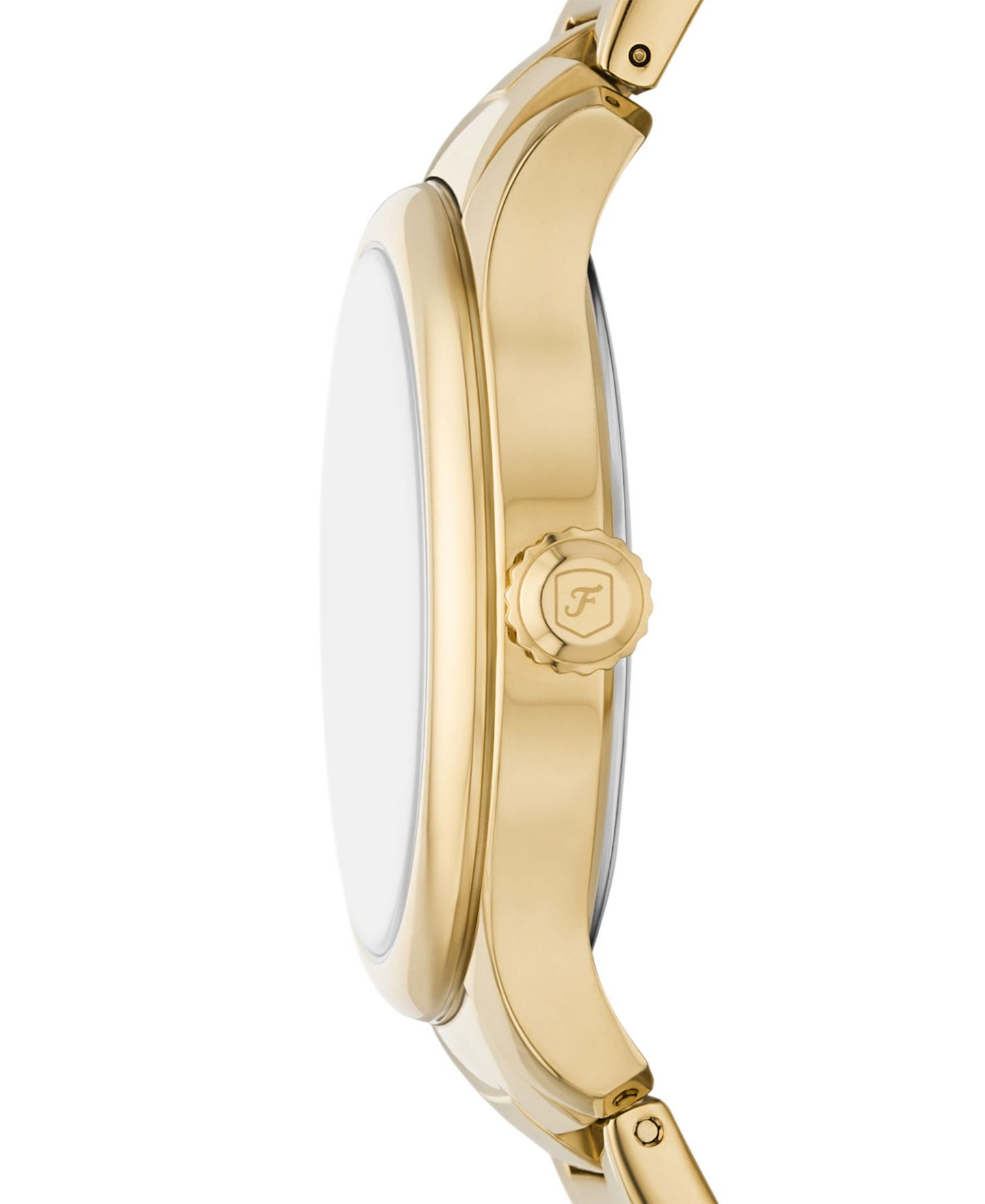 Женские часы Fossil Gilmore Three-Hand Date Two-Tone Stainless-Steel Watch, 38mm, цвет: Золотой — фото 2