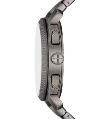 Men's Machine Chronograph Gunmetal Stainless-Steel Watch, 44mm