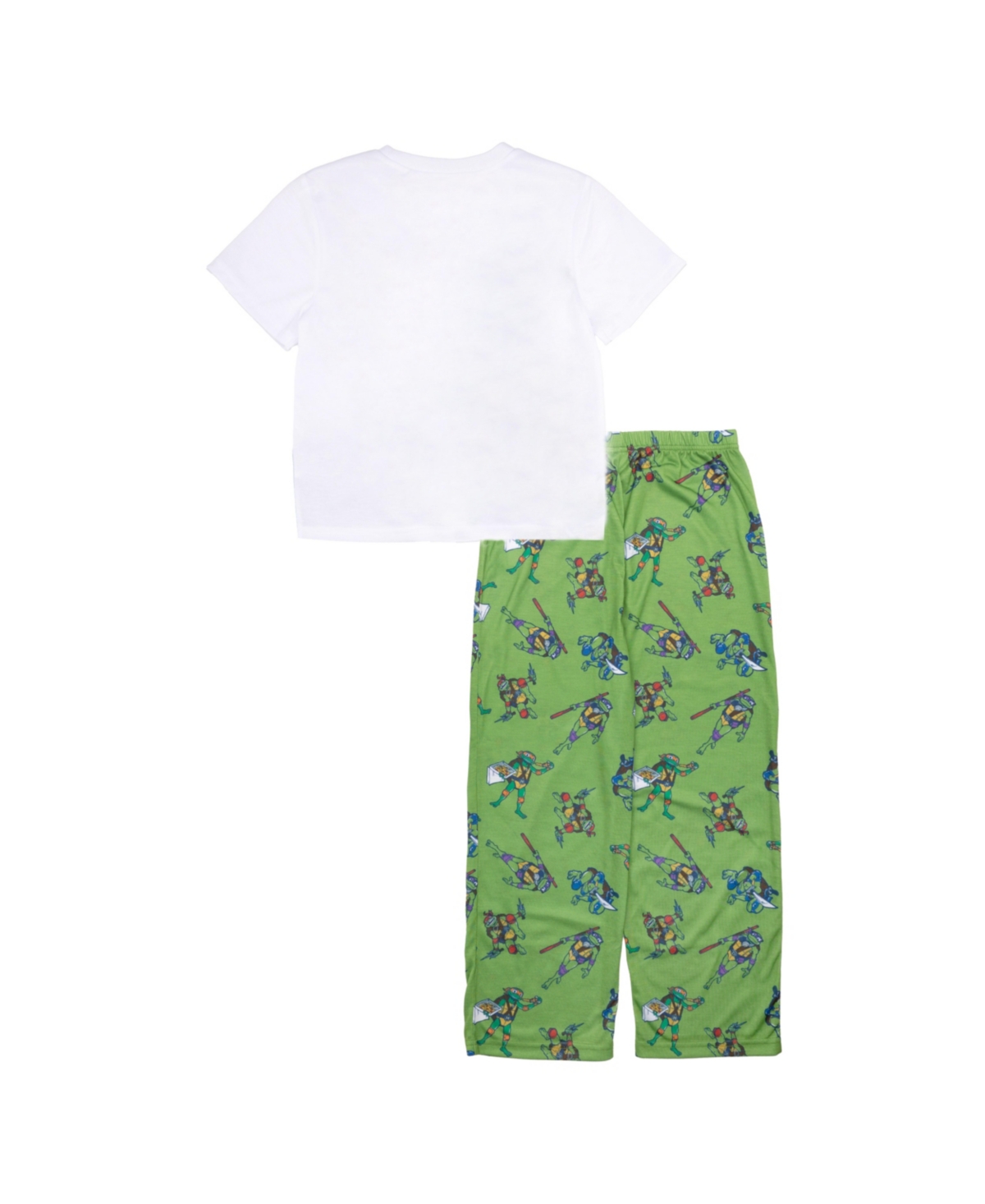 Ninja Turtles Little And Big Boys Short Sleeve Tee And Open Leg Pant, 2-piece Pajama Set In Assorted