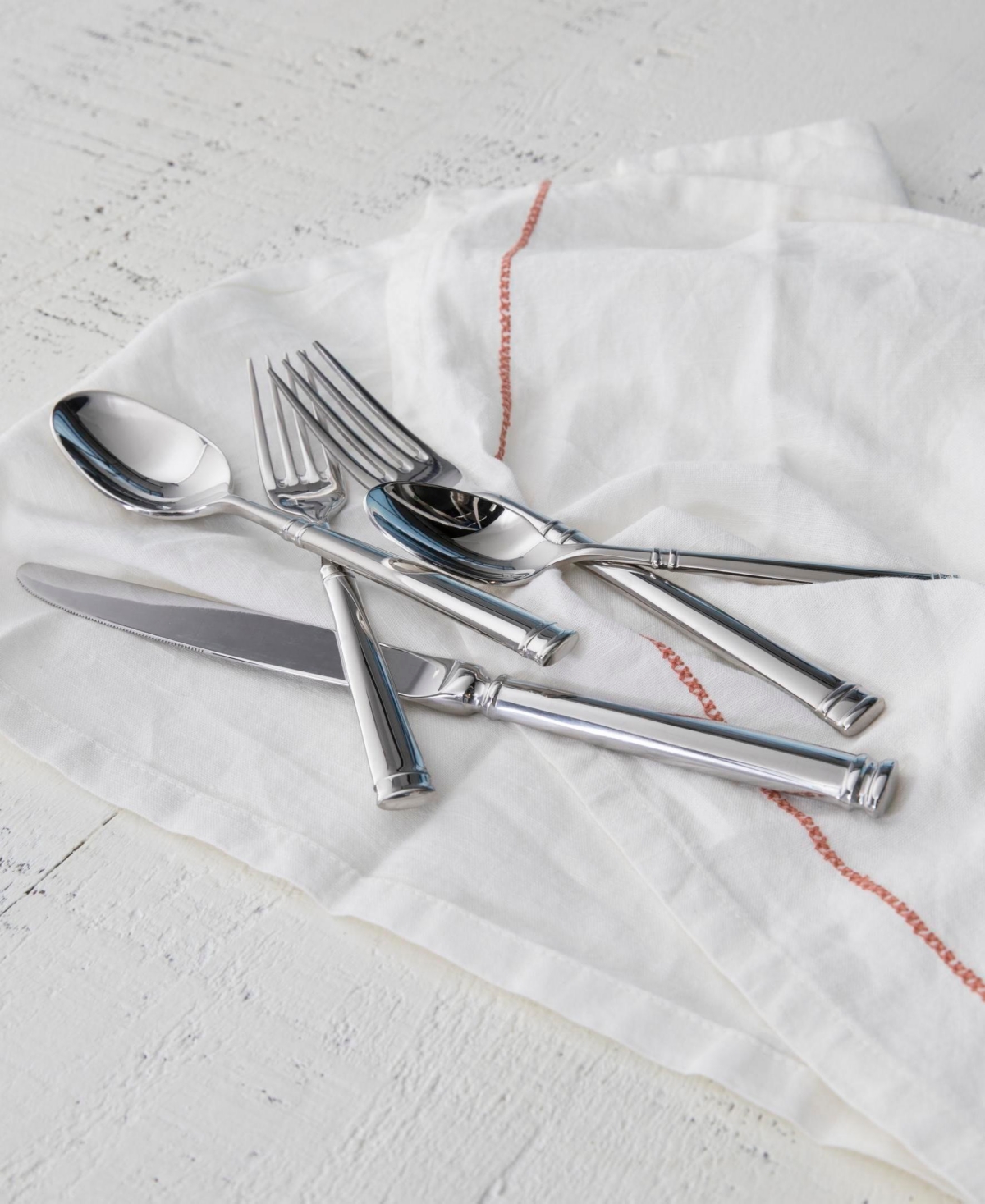 Fortessa Bistro 5-piece Stainless Steel Place Setting Set In Sliver