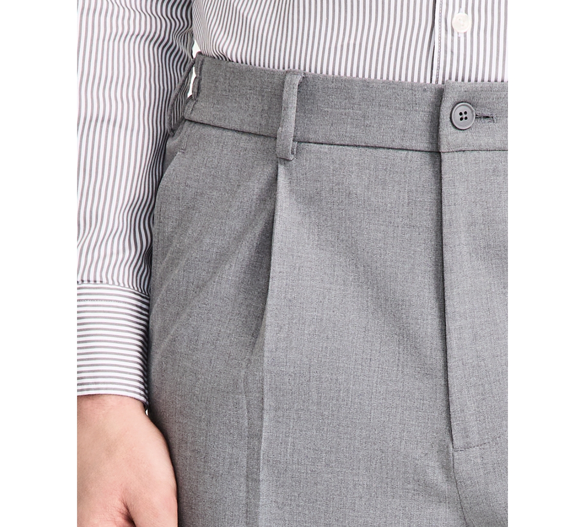 Tommy Hilfiger Men's Modern-fit Dress Pants In Grey
