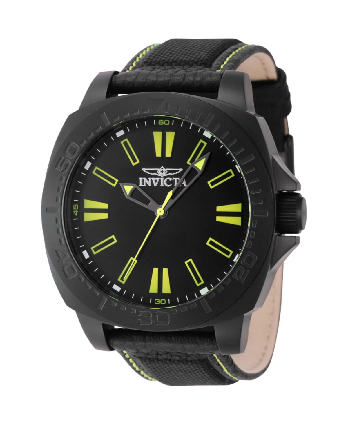 Invicta Men's Speedway Quartz 3 Hand Black Dial Watch