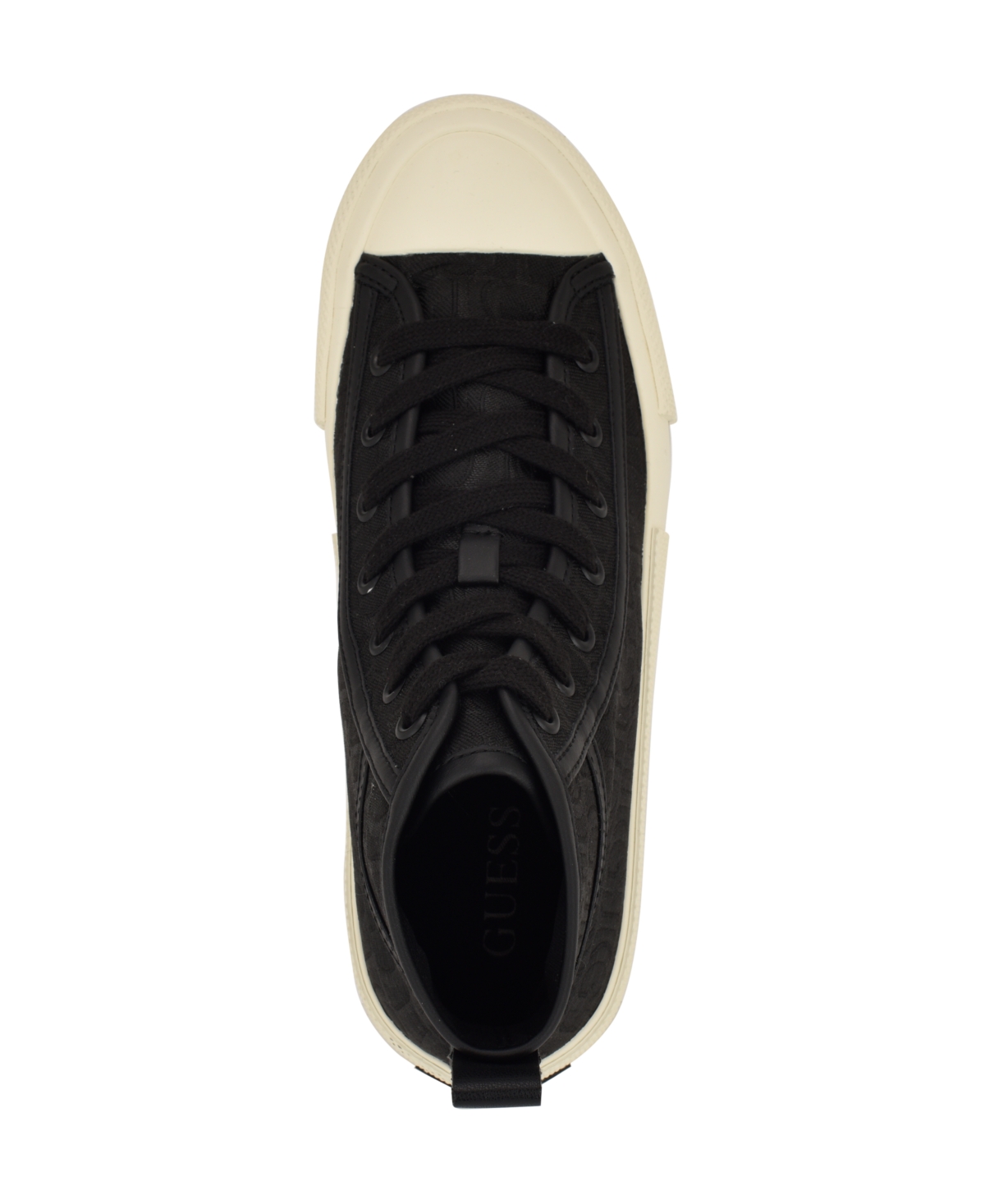 Guess Women's Colyn High Top Logo Lace-up Sneakers In Black