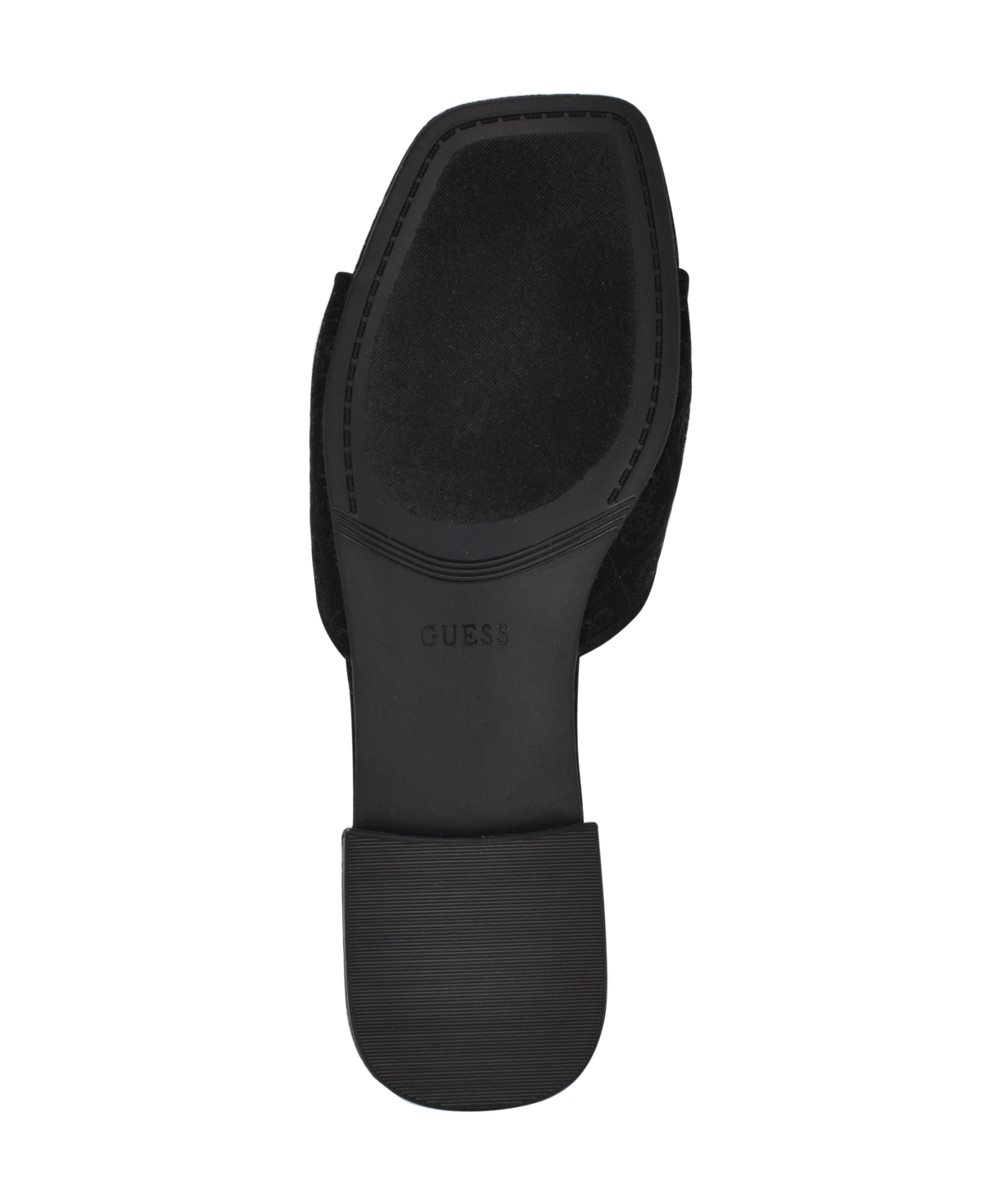 Guess Women's Tarishae One Band Quattro-g Slip On Flat Sandals In Black Logo