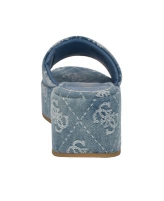 Bintai Platform Slide Casual Wedge Sandals