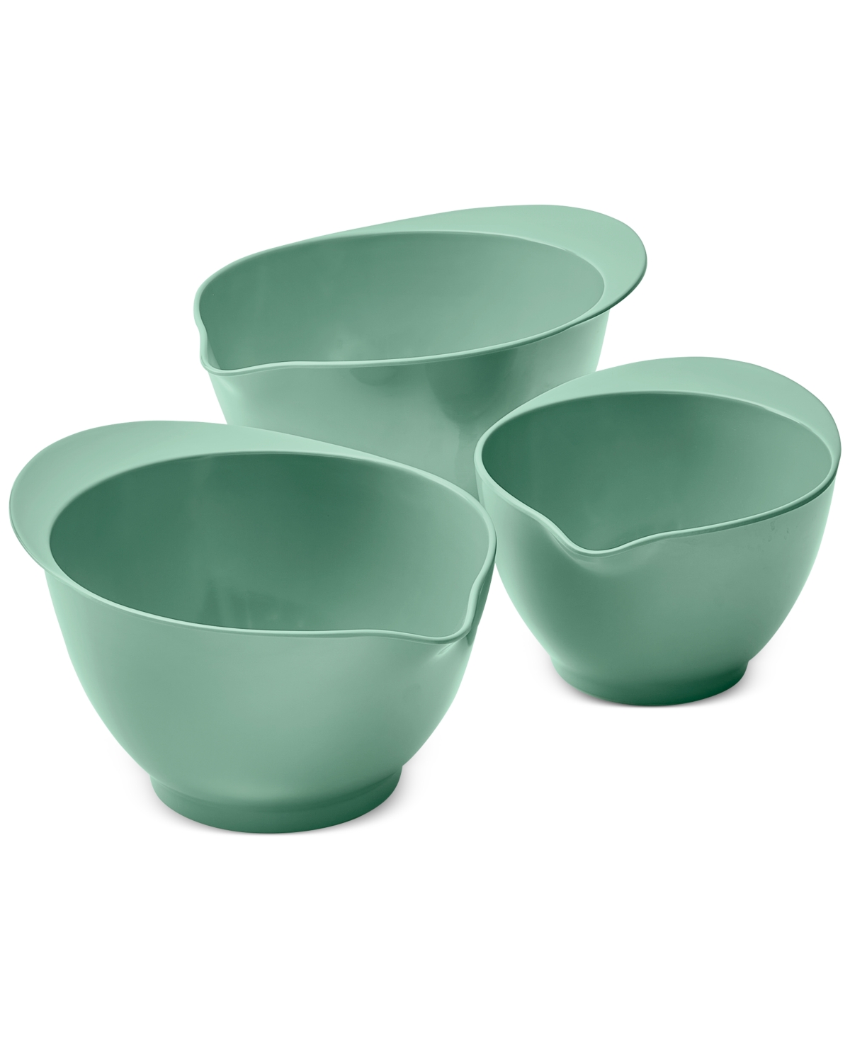 Macy's The Cellar Melamine Batter Bowls, Set Of 3, Exclusively At  In Green