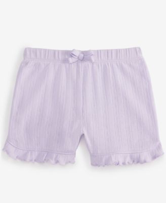 First Impressions - Baby Girls Pointelle Shorts