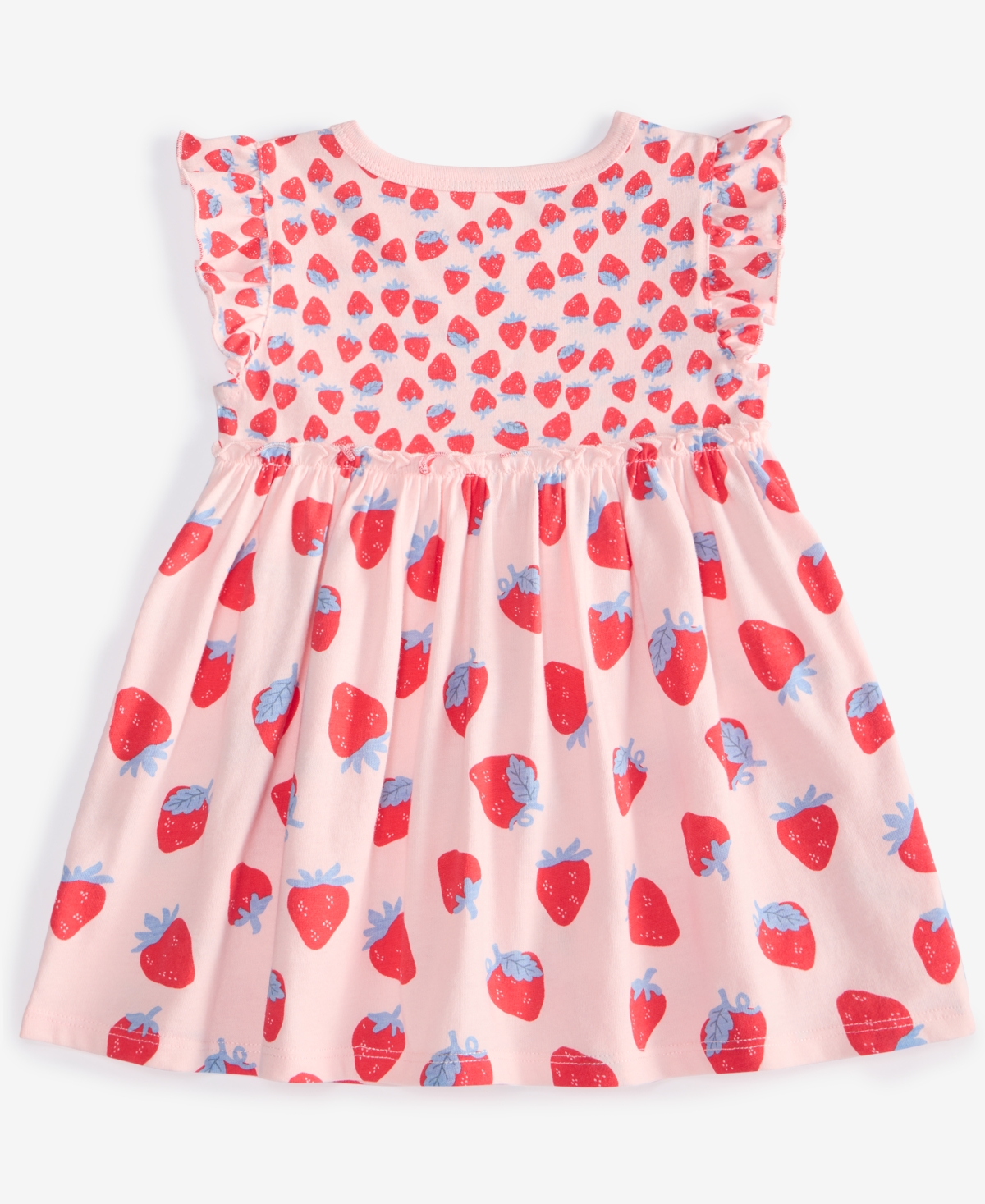 FIRST IMPRESSIONS BABY GIRLS STRAWBERRY-PRINT DRESS, EXCLUSIVELY AT MACY'S 