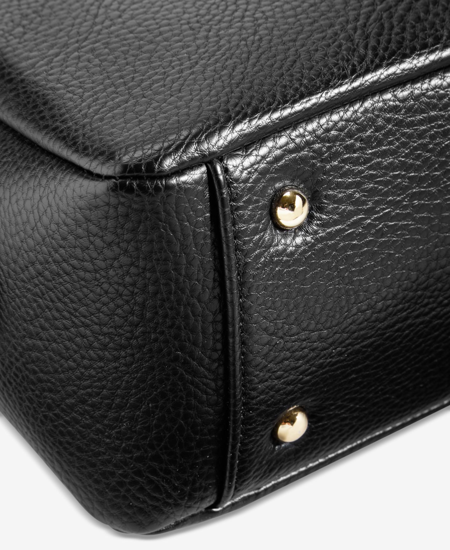 Женская сумка Giani Bernini Pebble Small Satchel, цвет: Чёрный — фото 6