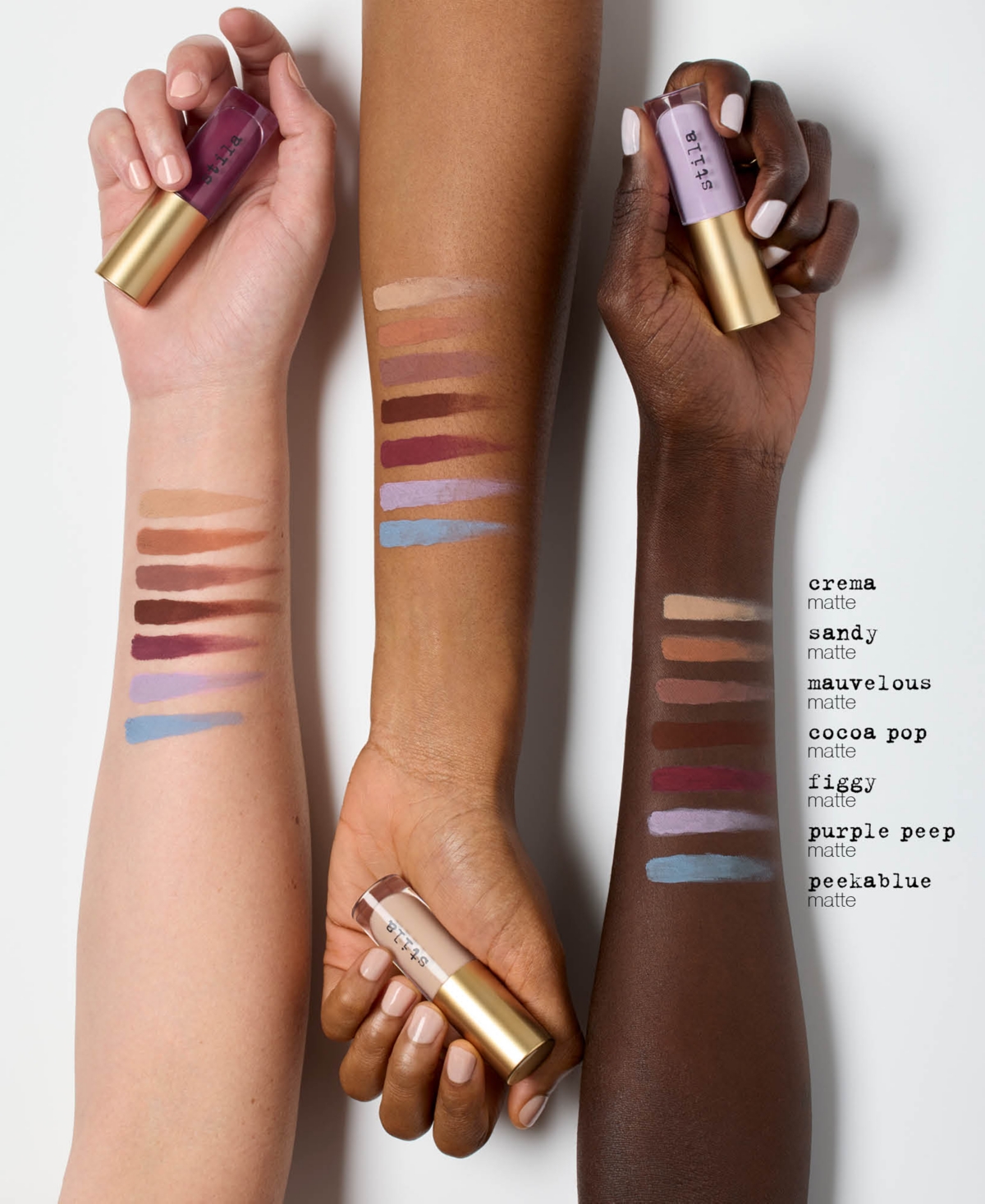 Stila Liqua-play Eye Shadow In Peekablue Matte