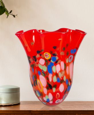 14.5" Alton Trail Art Glass Vase