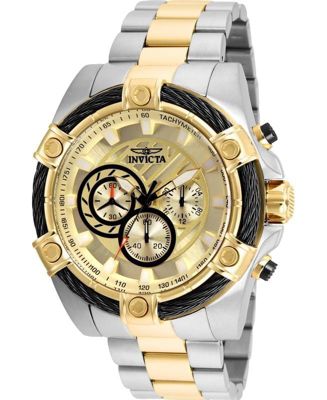 Men's 25518 Bolt Quartz Chronograph Gold Dial Watch