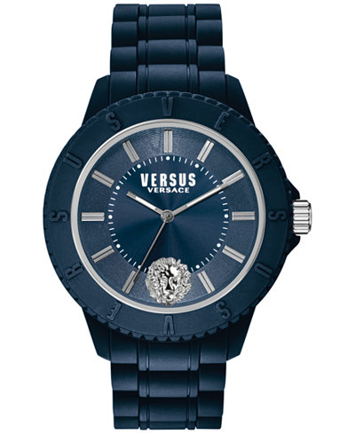 Versus by Versace Unisex Tokyo Blue Silicone Strap Watch 42mm SOY050015