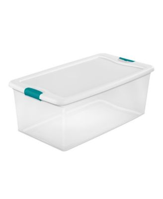 Sterilite 106 Quart Plastic Storage Container (4 Pack) and 64 Quart Box (6 Pack)