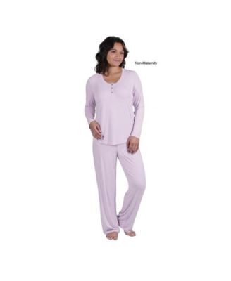 Maternity Laina Top & Pants /Nursing Pajama Set