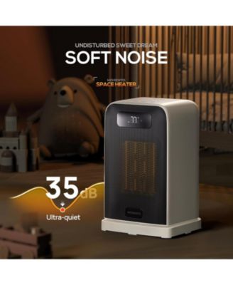 MORENTO 1500W Space Heater, Electric Heater for Indoor Use, Desk Heater with Heating and Fan Modes with Thermostat