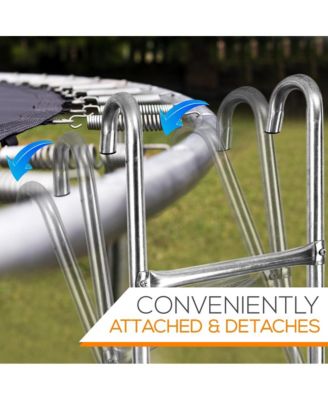 Outdoor Trampoline Safety Ladder, Extra-Wide Footsteps