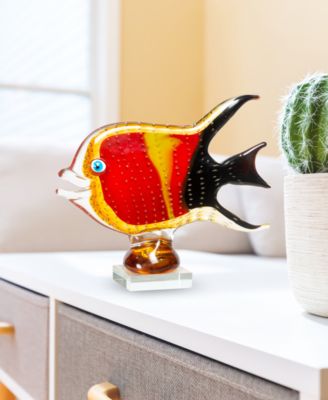 8.75" Bora Fish Art Glass Figurine