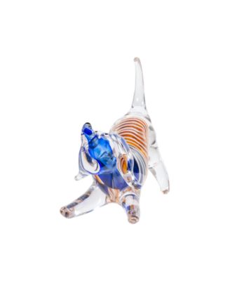 8" Joey Dog Art Glass Figurine
