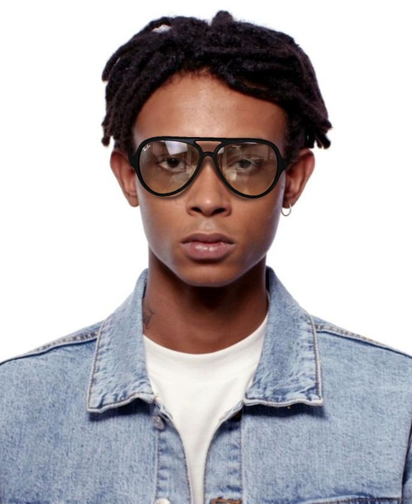 Женские солнцезащитные очки Ray-Ban Sunglasses, RB4125 Cats 5000, цвет: Серый / Чёрный — фото 7