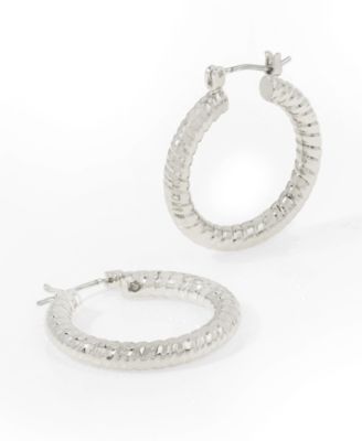 Textured Hoop Earrings